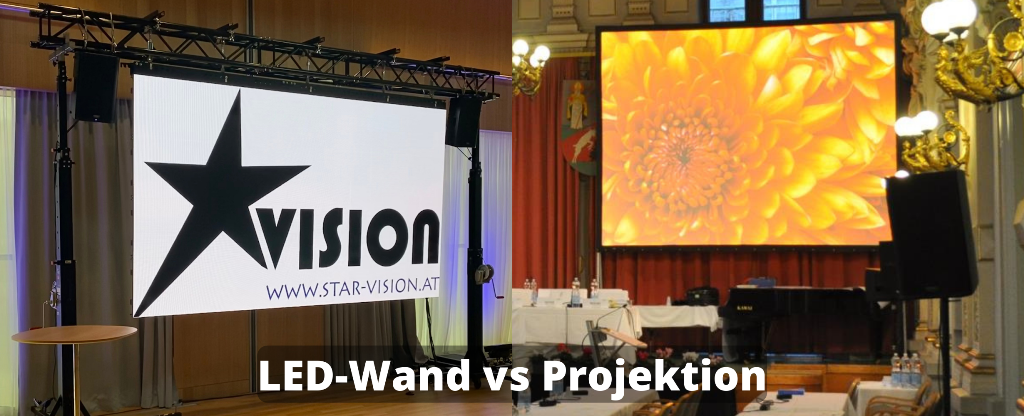 LED Wand VS Projektion